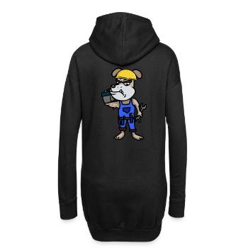 Handwerk Handwerker Baustelle Berufe Unternehmer - Hoodie-Kleid - Schwarz - Hinten