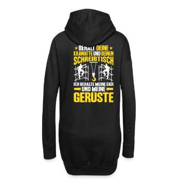 Gerüstbauer Gerüstbau Gerüster Geschenk - Hoodie-Kleid - Schwarz - Hinten