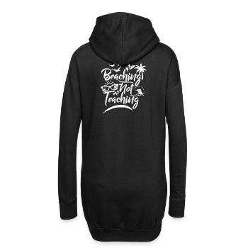 Chemise de plage - Sweat-shirt à capuche long Femme - noir - Dos