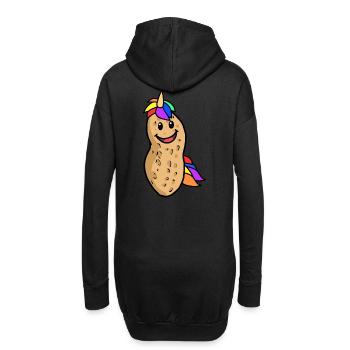 Peanut Licorne Créature Mythique Animal Noix Fantaisie - Sweat-shirt à capuche long Femme - noir - Dos