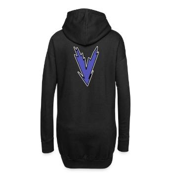 V - Juste une lettre! - par YoshiArt - Sweat-shirt à capuche long Femme - noir - Dos