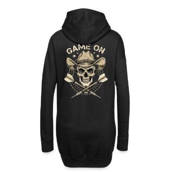 Dart Darts Cowboy Skull - Hoodie-Kleid - Schwarz - Hinten