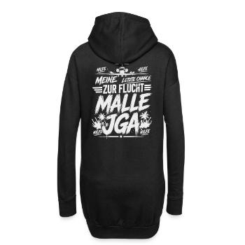 Malle JGA 2026 Meine letzte Chance zur Flucht - Hoodie-Kleid - Schwarz - Hinten