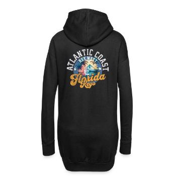 Florida keys Key West - Hoodie-Kleid - Schwarz - Hinten