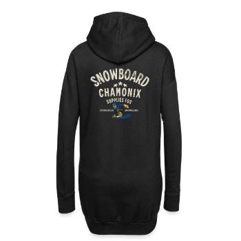Chamonix snowboarding - Sweat-shirt à capuche long Femme - noir - Dos