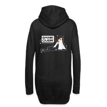 Junggesellenabschied Bachelor Game Over - Hoodie-Kleid - Schwarz - Hinten