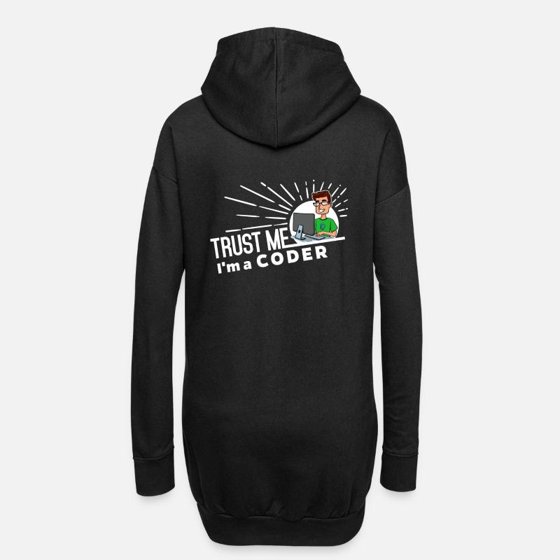 Programmierer - Vertrau mir - Hoodie-Kleid - Schwarz