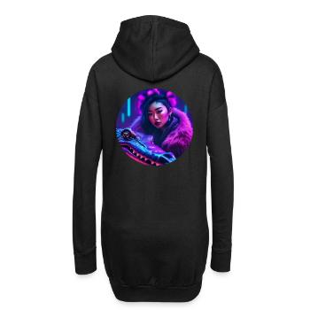 Gator Rave - Hoodie-Kleid - Schwarz - Hinten