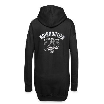 Noirmoutier Anse rouge Athletic club - Sweat-shirt à capuche long Femme - noir - Dos