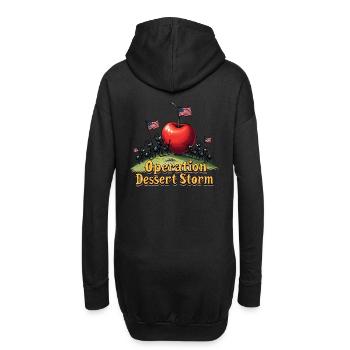 Operation Dessert Storm - Hoodie-Kleid - Schwarz - Hinten