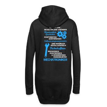 Mechatroniker/Mechatronikerin/Mechatronik - Hoodie-Kleid - Schwarz - Hinten
