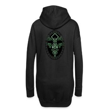 Engel - Hoodie-Kleid - Schwarz - Hinten