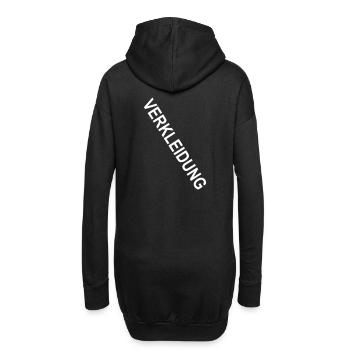 Verkleidet Verkleidung Faschingsmuffel Kein Kostüm - Hoodie-Kleid - Schwarz - Hinten