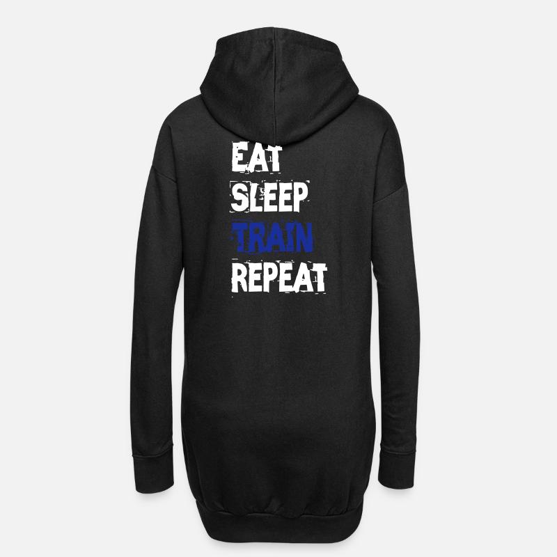 Training - Hoodie-Kleid - Schwarz