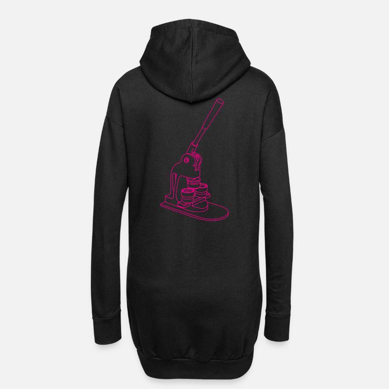 Buttonmachine - Hoodie-Kleid - Schwarz