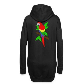 Ara Papagei - Hoodie-Kleid - Schwarz - Hinten