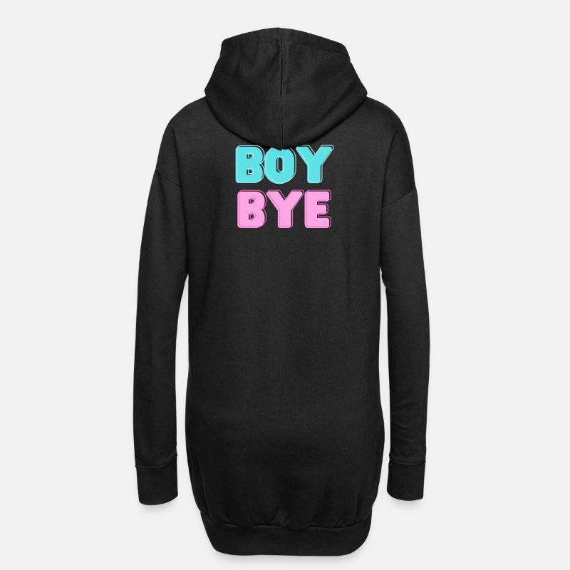 boy bye - Hoodie-Kleid - Schwarz