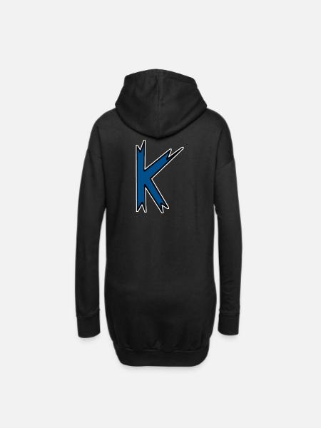 K - Einfach nur ein Buchstabe! - by YoshiArt - Hoodie-kjole - sort