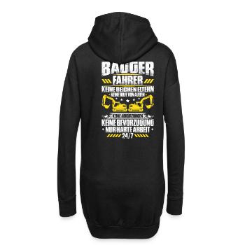 Baggerfahrer Baggerführer Baugeräteführer Bagger - Hoodie-Kleid - Schwarz - Hinten