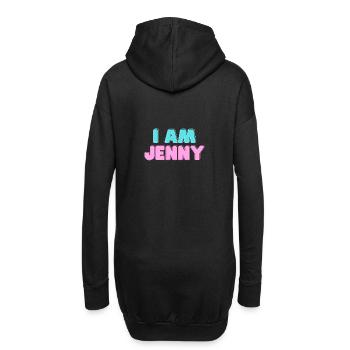 Ich bin Jennifer Jenny Name Geschenke - Hoodie-Kleid - Schwarz - Hinten