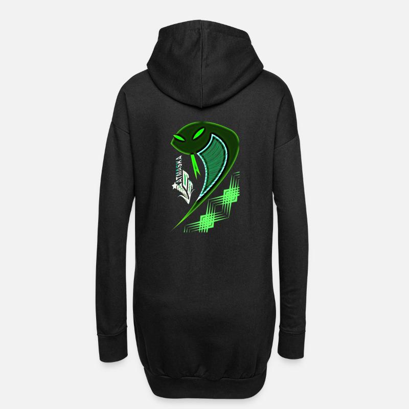 Cobra - Hoodie-Kleid - Schwarz