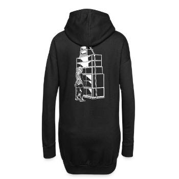 Tekno 23 Sound System Girl - Sweat-shirt à capuche long Femme - noir - Dos