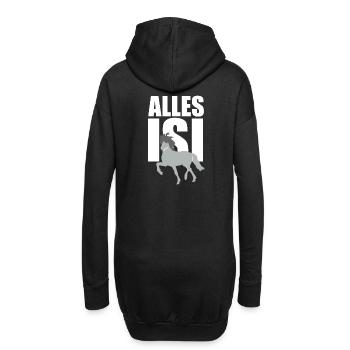 ALLES ISI - Hoodie-Kleid - Schwarz - Hinten