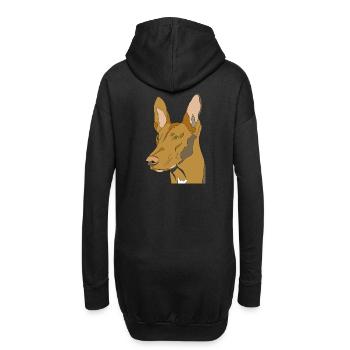 Kelb tal fenek - Hoodie-Kleid - Schwarz - Hinten
