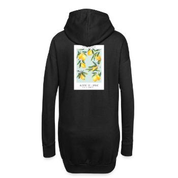 Zitronen - Hoodie-Kleid - Schwarz - Hinten