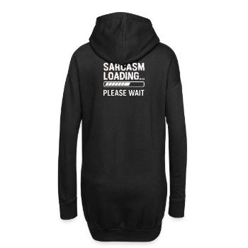 Sarkasmus  - Hoodie-Kleid - Schwarz - Hinten
