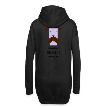 Ronja-gleich-wieder-da - Hoodie-Kleid - Schwarz - Hinten