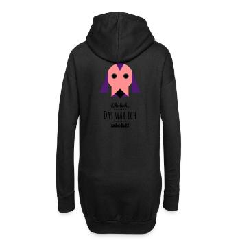 Paul-ist-unschuldig - Hoodie-Kleid - Schwarz - Hinten