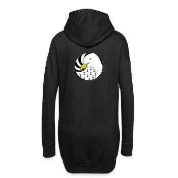 Le goéland Breton - Sweat-shirt à capuche long Femme - noir - Dos