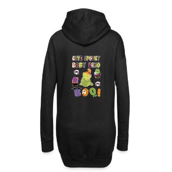 Mignon Spooky Baby Dino Halloween Boo 3 - Sweat-shirt à capuche long Femme - noir - Dos