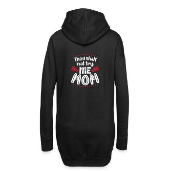 Thou shalt not try me Mom - Hoodie-Kleid - Schwarz - Hinten
