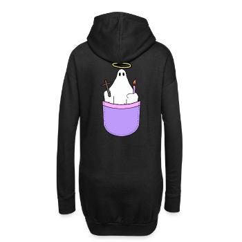 Heilige Geist Religiös Heiligenschein Tasche - Hoodie-Kleid - Schwarz - Hinten