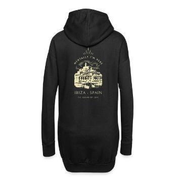 Ibiza Island of Love - Hoodie-Kleid - Schwarz - Hinten