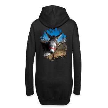 Donkey - Hoodie-Kleid - Schwarz - Hinten