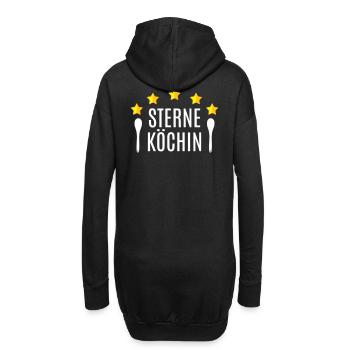 Beste Köchin Mama Oma Sterneköchin 5 Sterne Küche - Hoodie-Kleid - Schwarz - Hinten