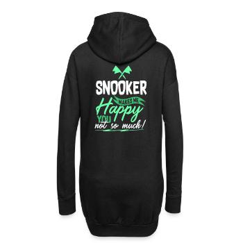 Snooker Billard - Hoodie-Kleid - Schwarz - Hinten