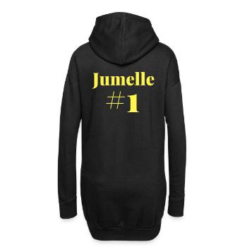Jumelle Numéro 1 - Sweat-shirt à capuche long Femme - noir - Dos