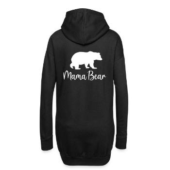 Maman ours meilleur forte mère idée cadeau cool - Sweat-shirt à capuche long Femme - noir - Dos