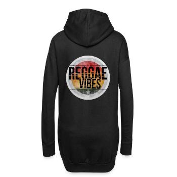 Reggae Vibes - Hoodie-Kleid - Schwarz - Hinten