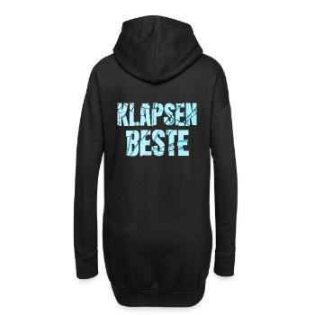 Klapsenbeste Klapse Psychiatrie Sprüche Geschenk - Hoodie-Kleid - Schwarz - Hinten
