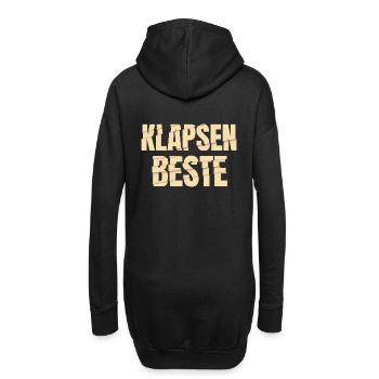 Klapsenbeste Klapse Psychiatrie Sprüche Geschenk - Hoodie-Kleid - Schwarz - Hinten