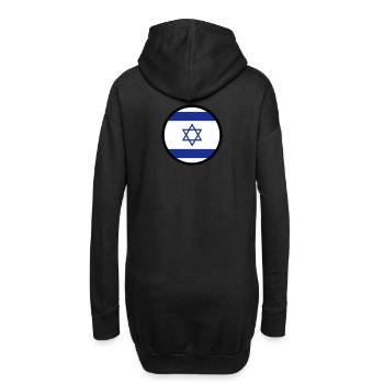 Sous le signe d Israël - Sweat-shirt à capuche long Femme - noir - Dos