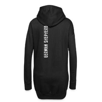 German Shepherd Schriftzug - Hoodie-Kleid - Schwarz - Hinten