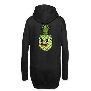 Fruit Renards Fruit Été Ananas - Sweat-shirt à capuche long Femme - noir - Dos