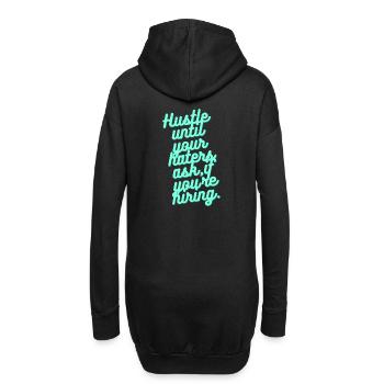 Hustle - Hoodie-Kleid - Schwarz - Hinten
