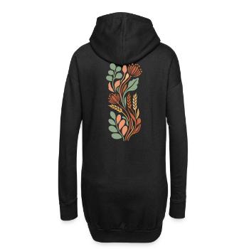 Autumn Vibes - Hoodie-Kleid - Schwarz - Hinten